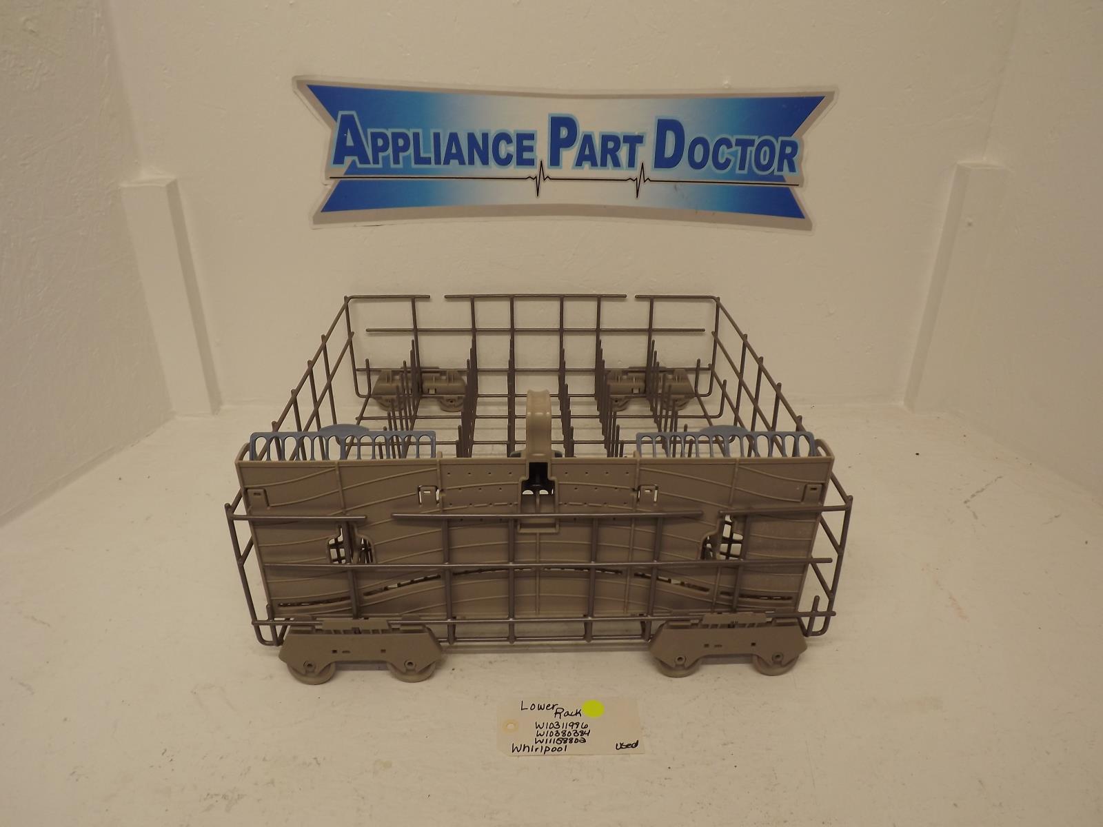 Whirlpool Dishwasher W10311986 W10380384 W10473836 Lower Rack Used Whirlpool Dishwasher W10311986 W10380384 W10473836 Lower Rack Used